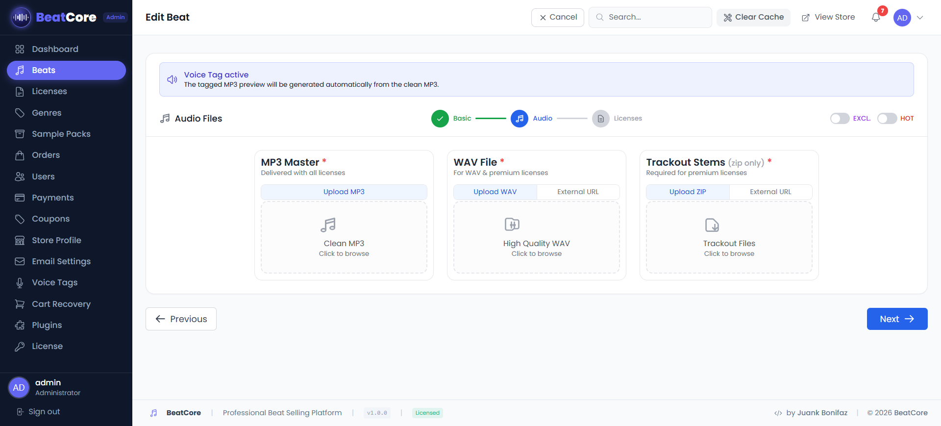 BeatCore Add Beat Step 2